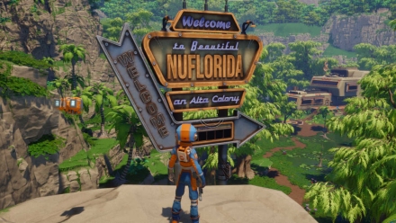 Nu Florida sign in Revenge of the Savage Planet