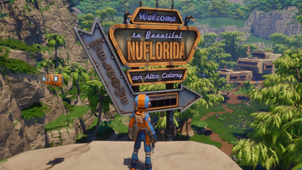 Nu Florida sign in Revenge of the Savage Planet