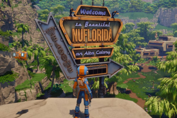Nu Florida sign in Revenge of the Savage Planet