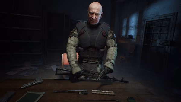 A screenshot from one of STALKER 2's many cutscenes.