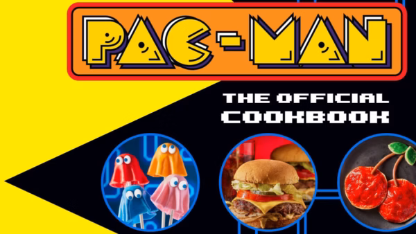Front cover of the Pac-Man cookbook