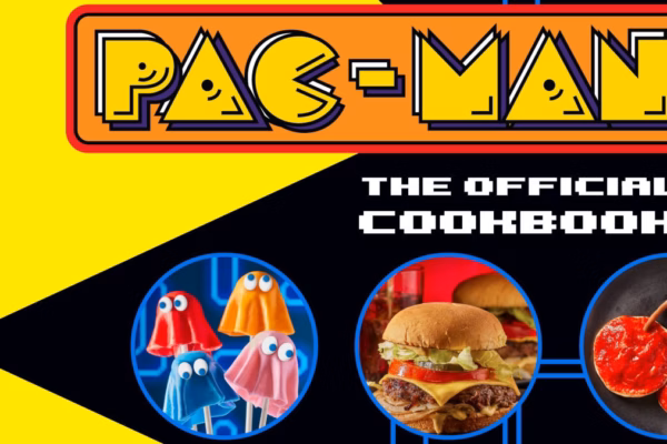 Front cover of the Pac-Man cookbook
