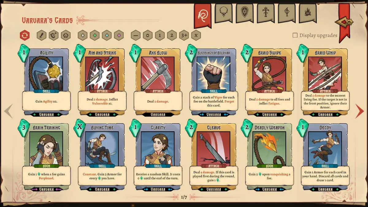 Cards to collect in Deathless