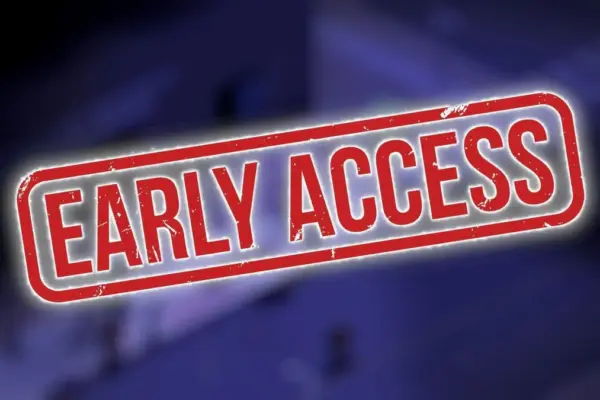 Early access stamp over a Project Zomboid screenshot