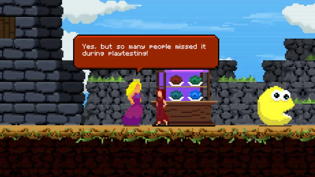 A suspiciously familiar stall holder in Quantum Witch