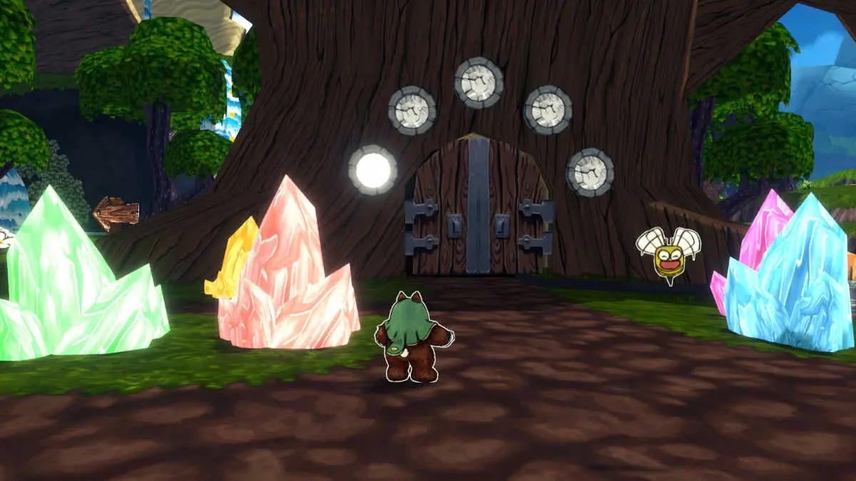 A gem-based puzzle in Ruffy and the Riverside