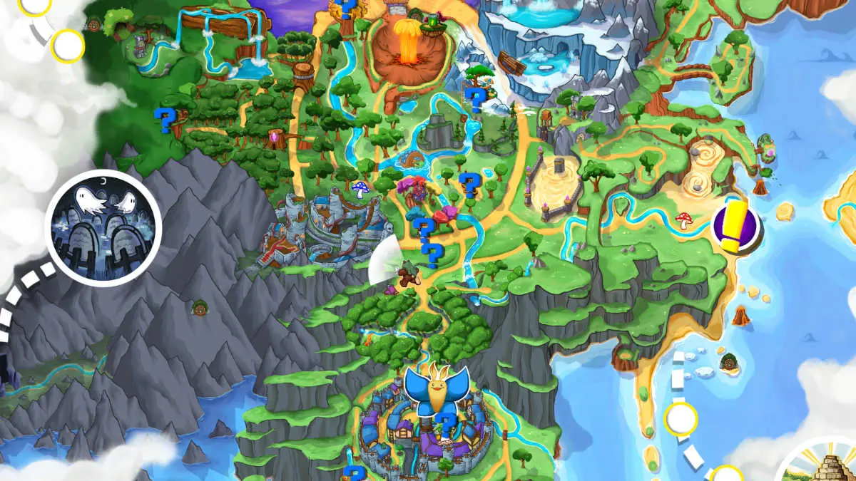 The map in Ruffy and the Riverside