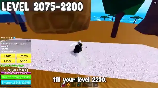 Blox Fruits gameplay screenshot