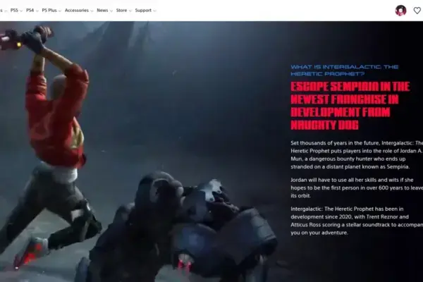 PS5 Exclusive Intergalactic’s ‘New’ Webpage Is Actually Year Old