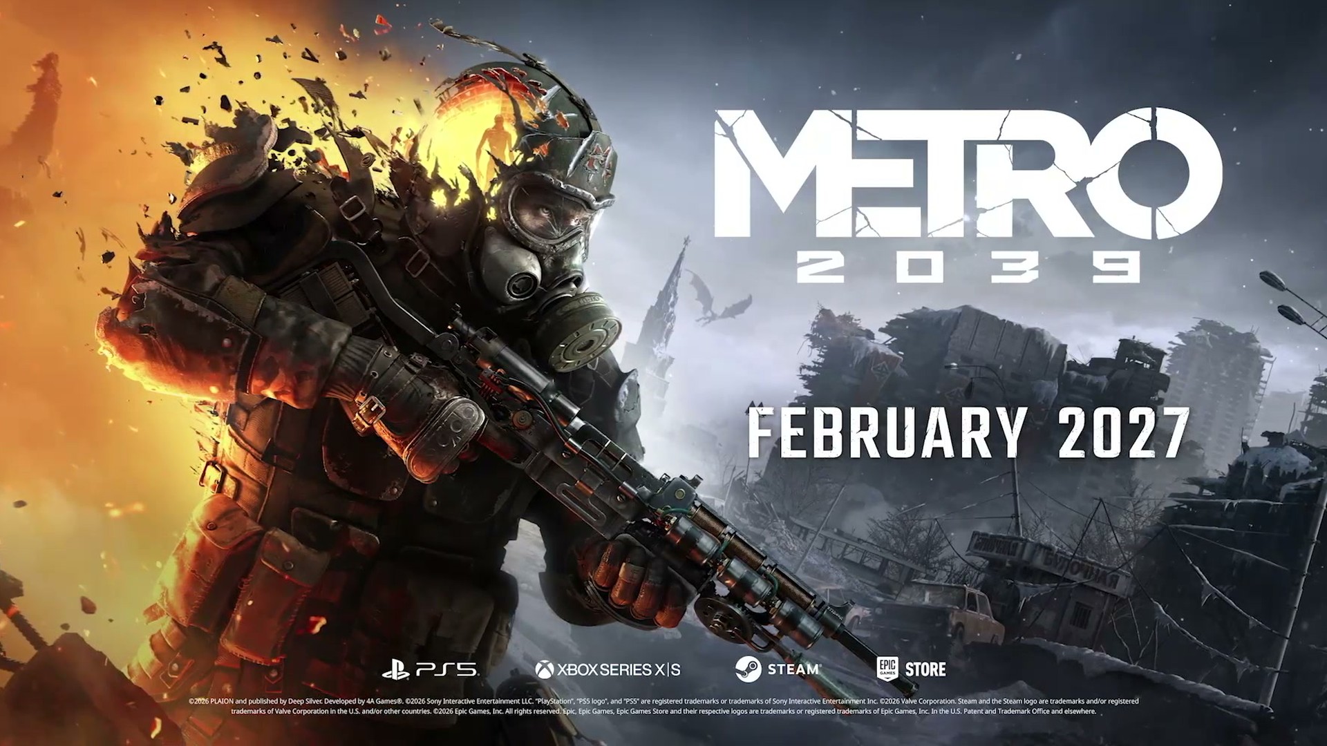 Metro 2039 screenshot from its Gamescom Opening Night Live 2026 trailer