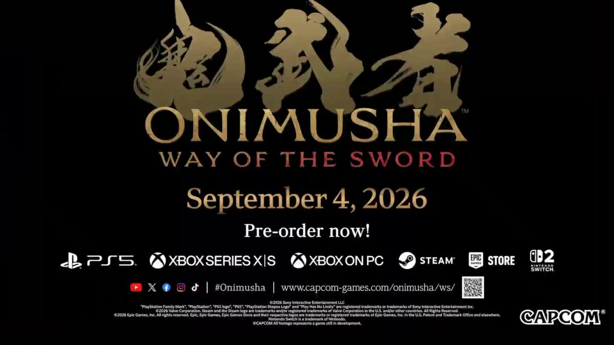 Onimusha: Way of the Sword at Gamescom Opening Night Live 2026