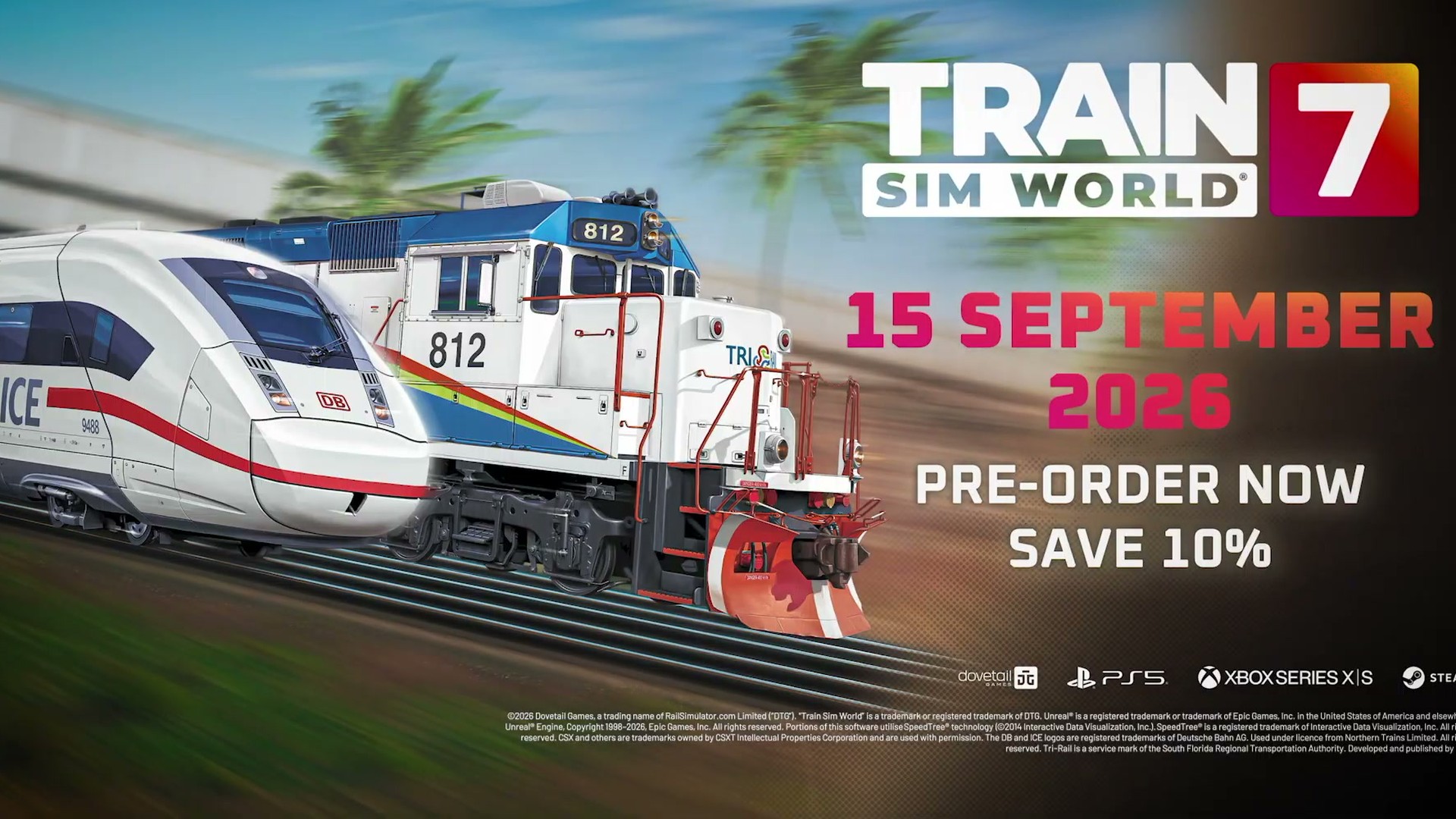 Train Sim World 7 screenshot from its Gamescom Opening Night Live 2026 trailer