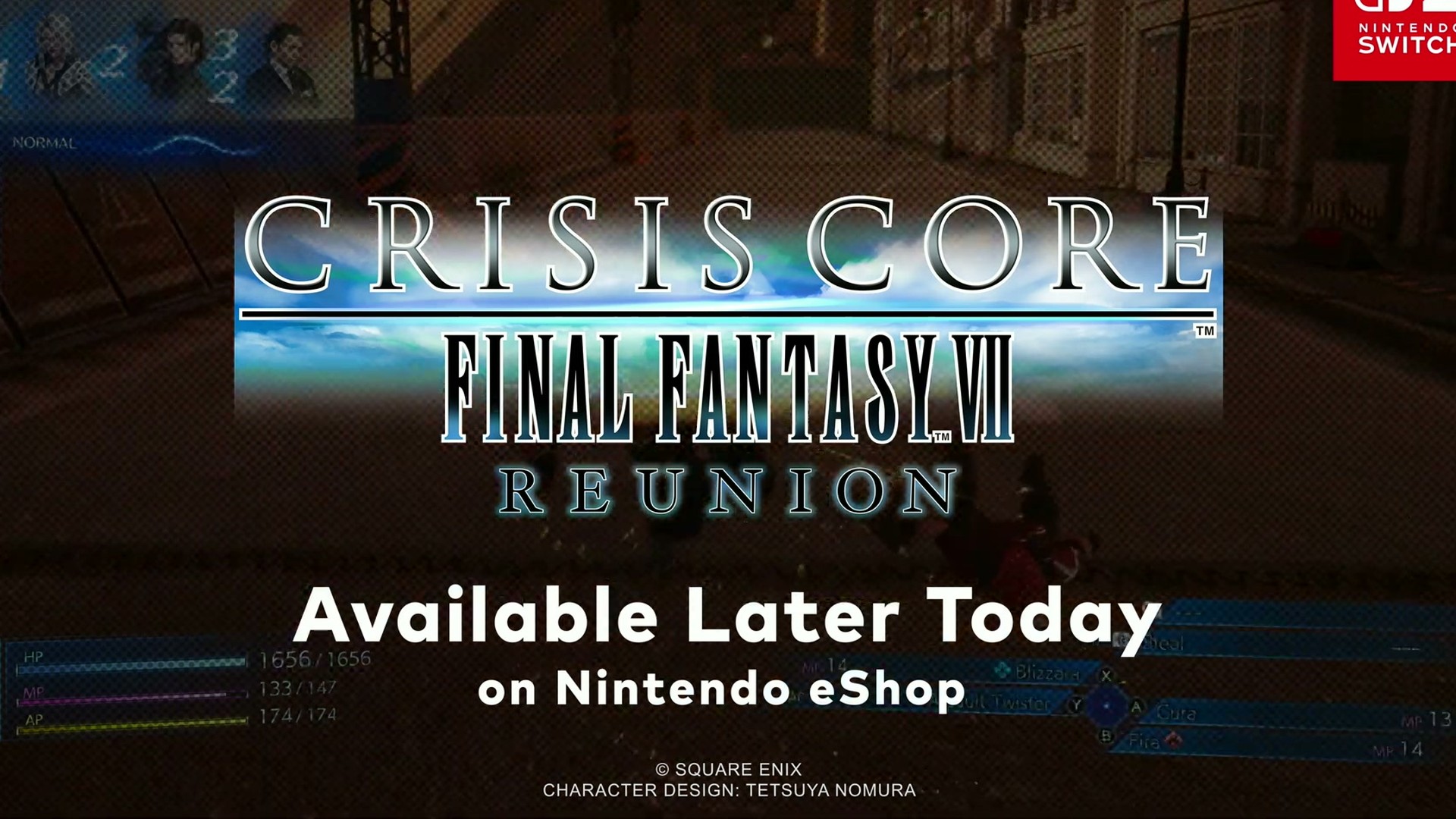 Crisis Core: Final Fantasy VII Reunion screenshot from its Nintendo Direct September 2026 trailer