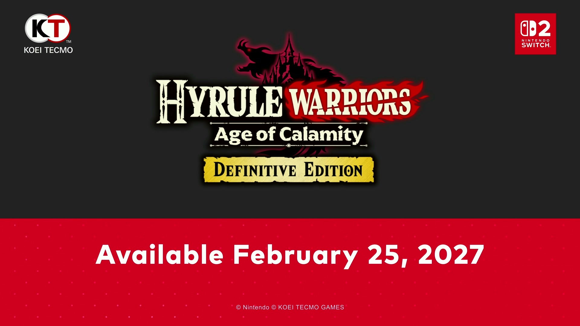 Hyrule Warriors: Age of Calamity Definitive Edition screenshot from its Nintendo Direct September 2026 trailer