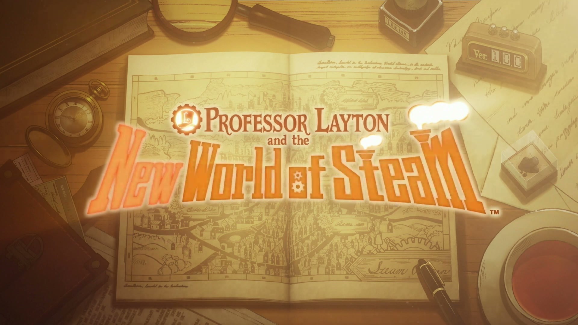 Professor Layton and the New World of Steam screenshot from its Nintendo Direct September 2026 trailer