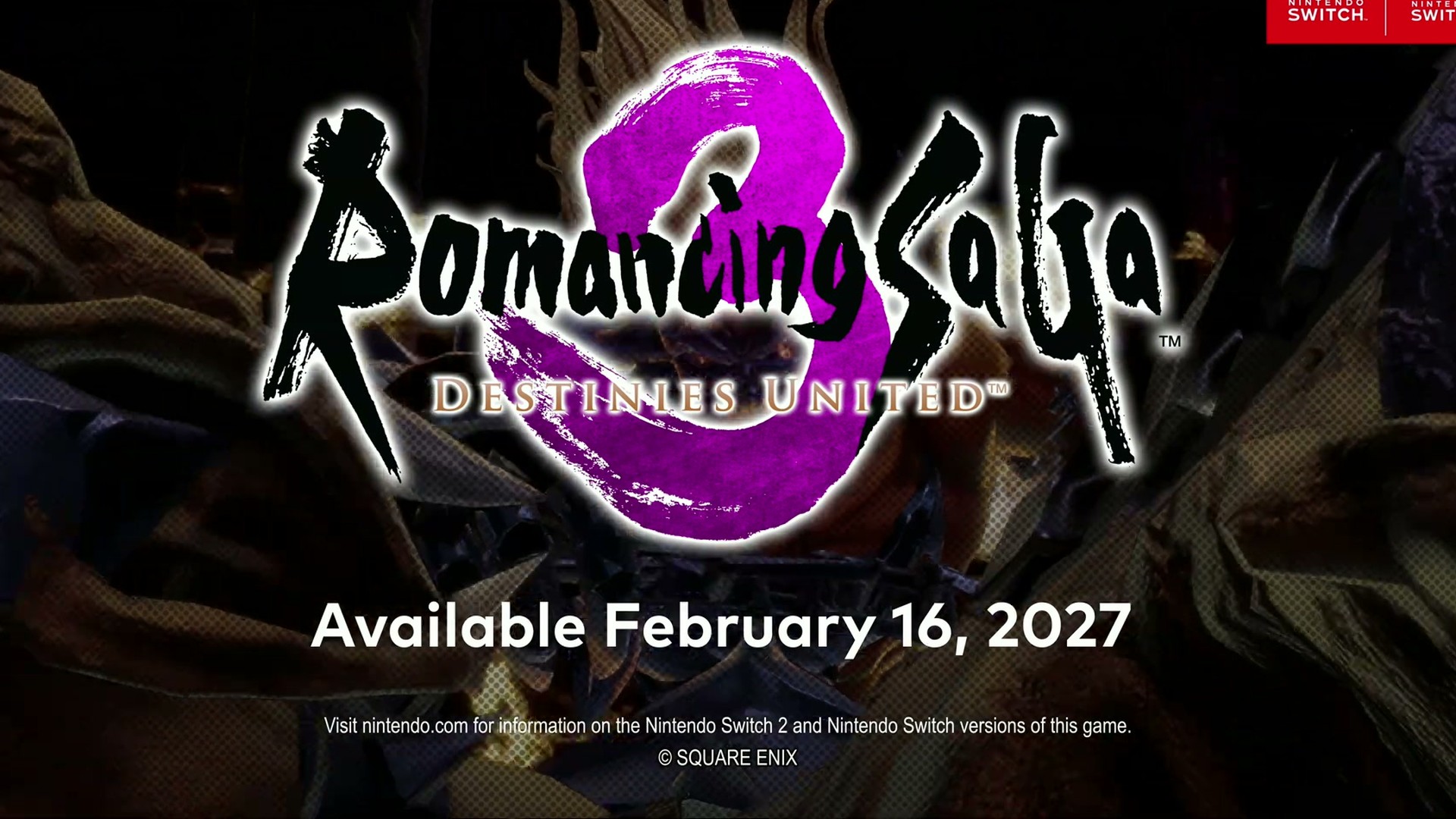 Romancing SaGa 3: Destinies United screenshot from its Nintendo Direct September 2026 trailer