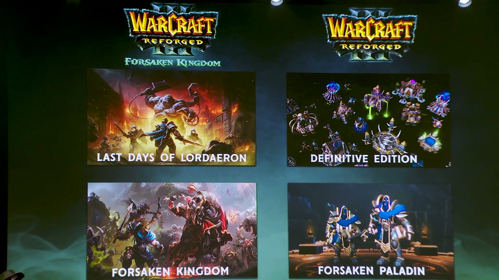 Warcraft III: Reforged screenshot from its Warcraft III: Reforged Forsaken Kingdom What's Next panel at BlizzCon 2026 trailer