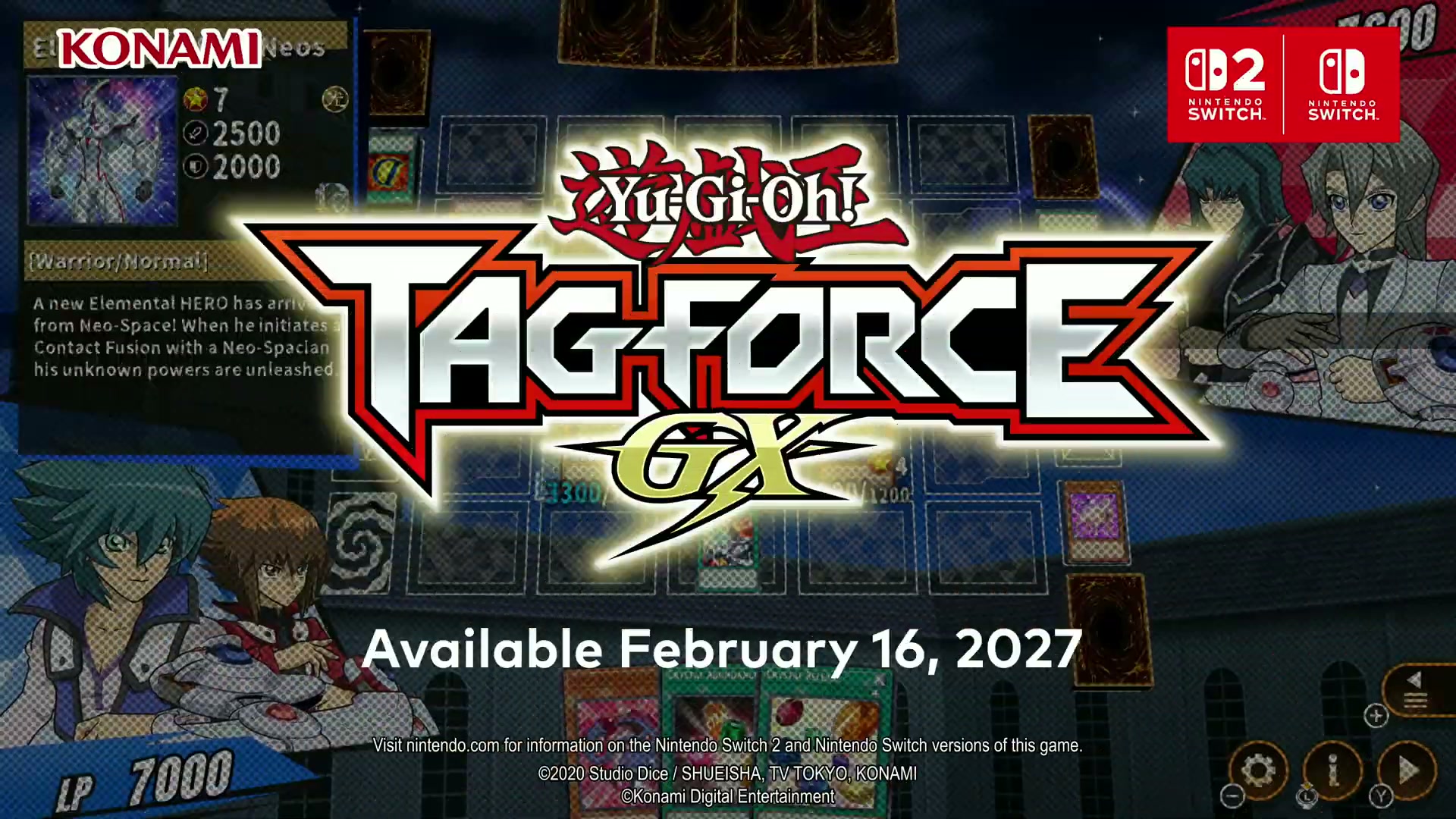 Yu-Gi-Oh! Tag Force GX screenshot from its Nintendo Direct September 2026 trailer