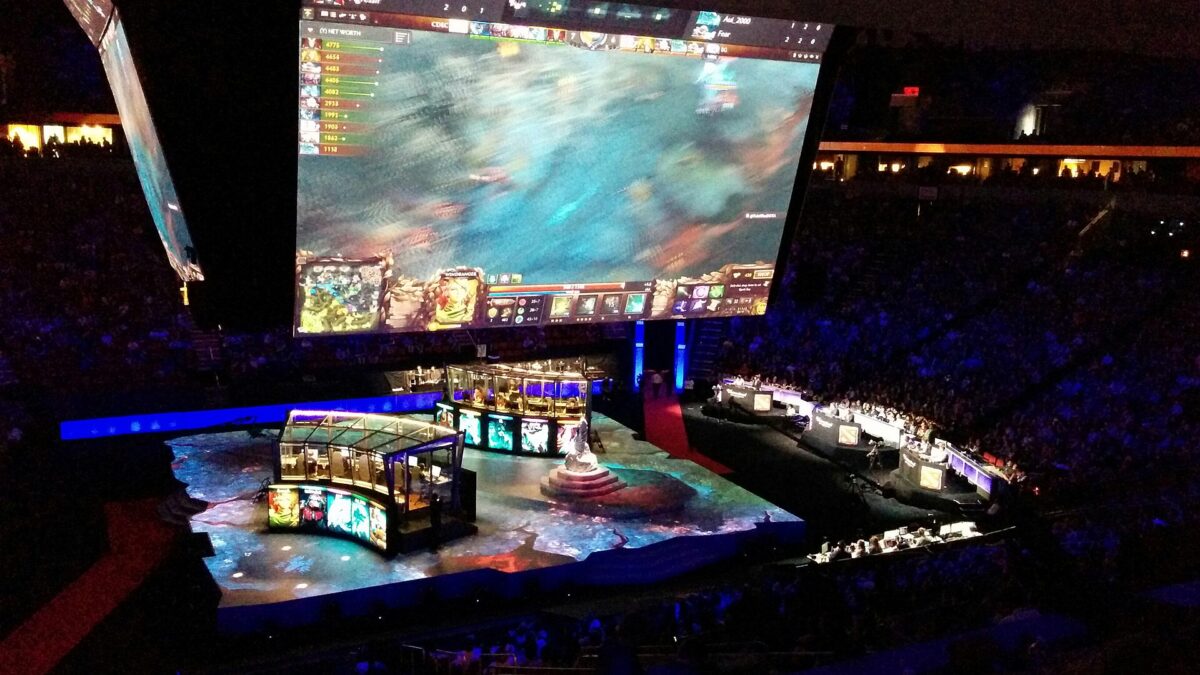 KeyArena during The International 2015 grand final between Evil Geniuses and CDEC Gaming